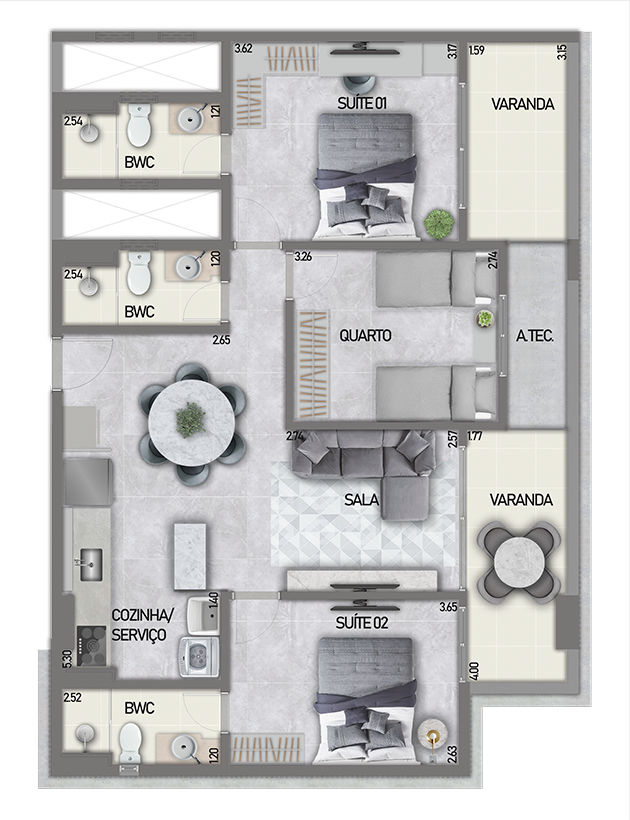 Cobertura à venda com 2 quartos, 131m² - Foto 24