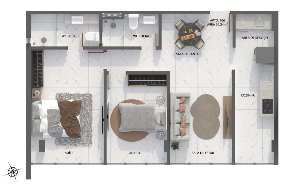 Apartamento à venda com 2 quartos, 51m² - Foto 31