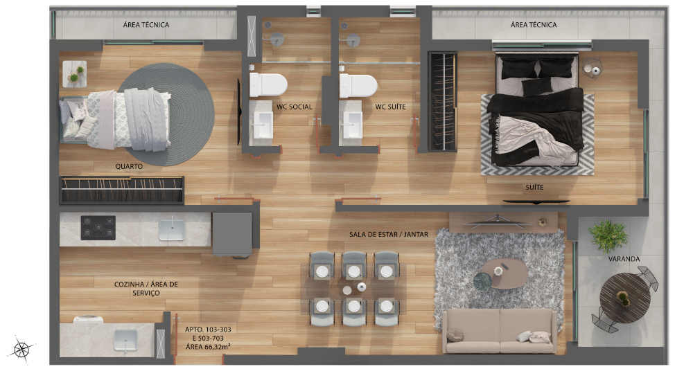 Apartamento à venda com 2 quartos, 51m² - Foto 32