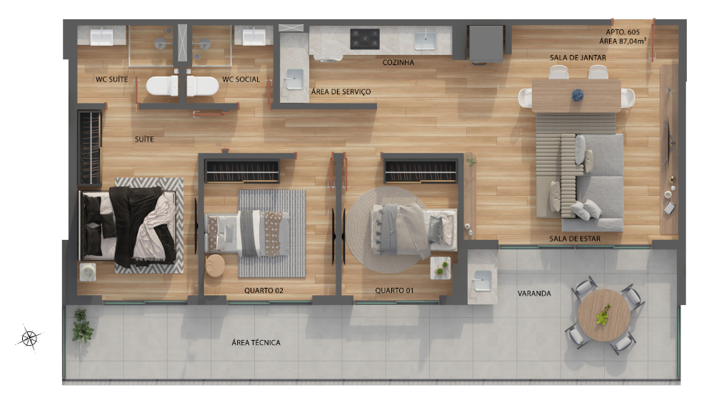 Apartamento à venda com 2 quartos, 51m² - Foto 38