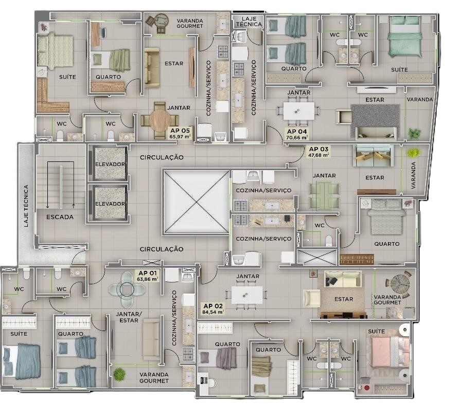 Apartamento, 2 quartos, 63 m² - Foto 10