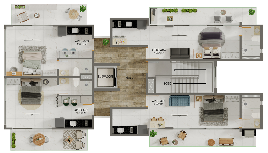 Apartamento à venda com 1 quarto, 31m² - Foto 11