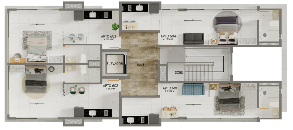 Apartamento à venda com 1 quarto, 31m² - Foto 12
