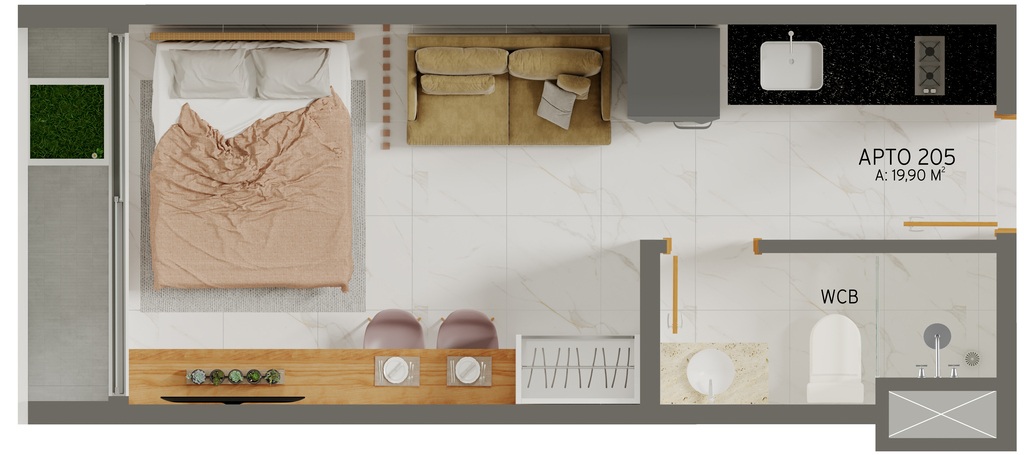 Apartamento à venda com 1 quarto, 31m² - Foto 16