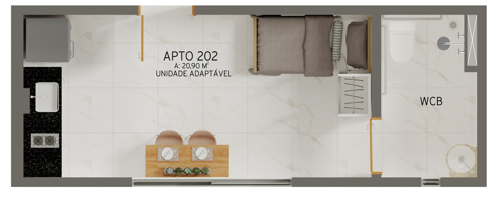 Apartamento à venda com 1 quarto, 31m² - Foto 17