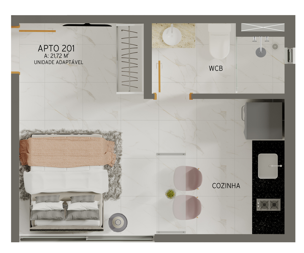 Apartamento à venda com 1 quarto, 31m² - Foto 18
