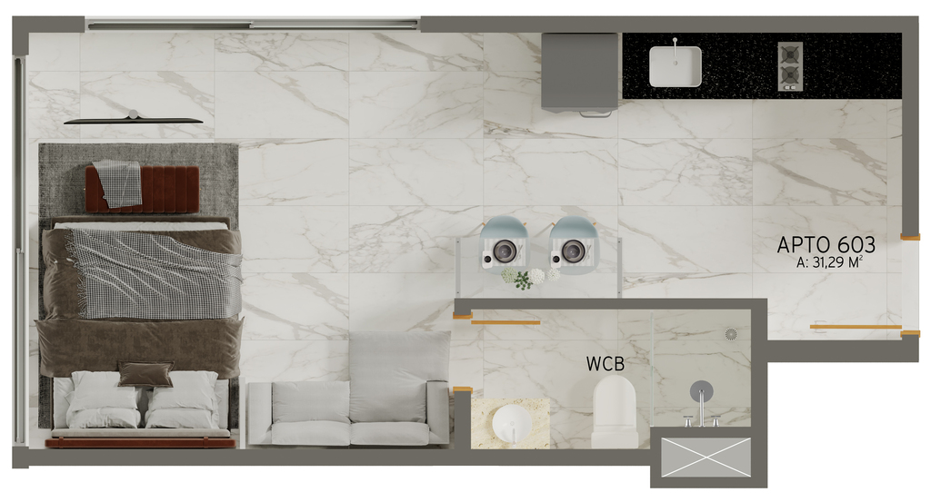 Apartamento à venda com 1 quarto, 31m² - Foto 22