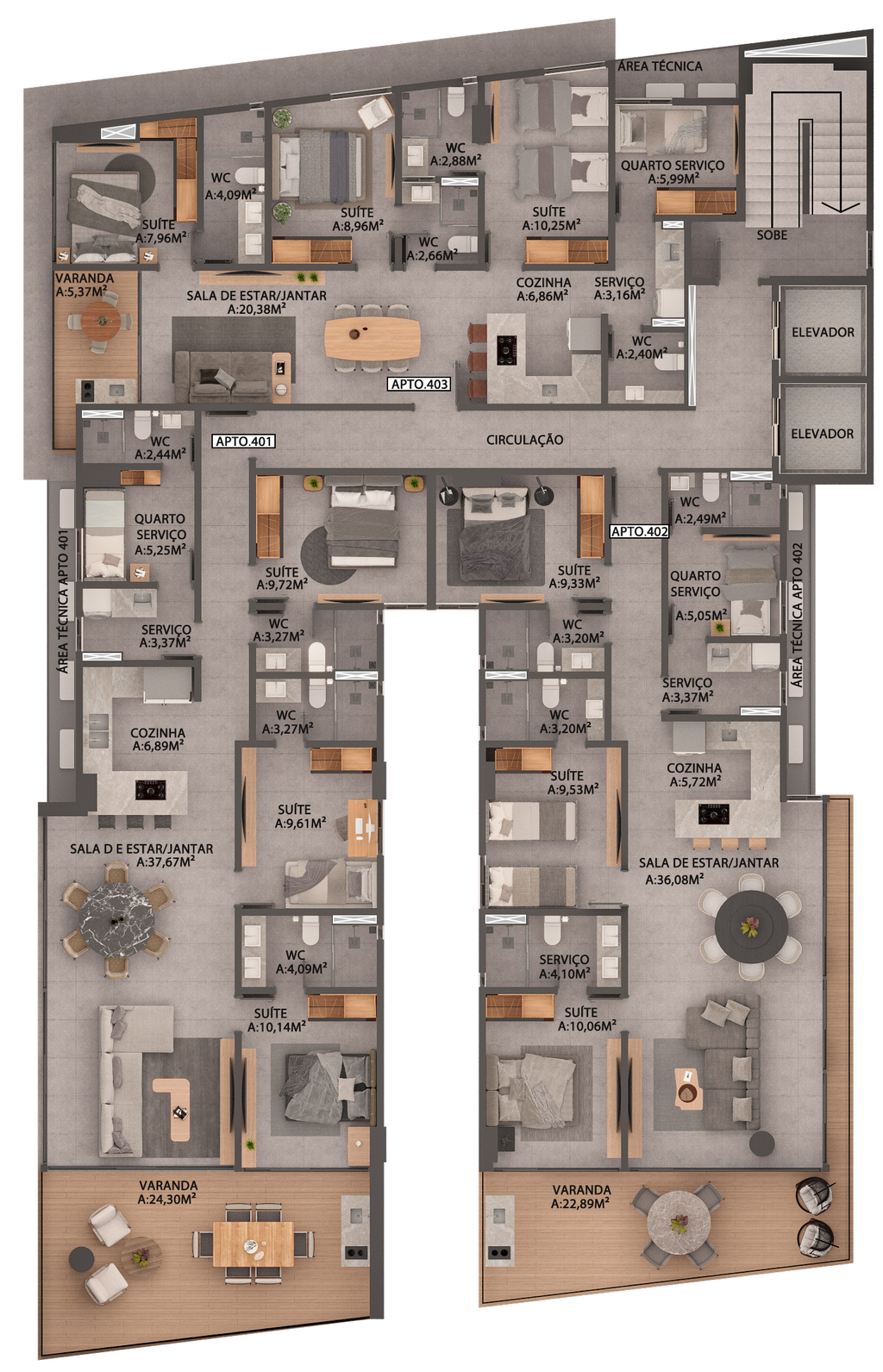 Apartamento à venda com 3 quartos, 96m² - Foto 16