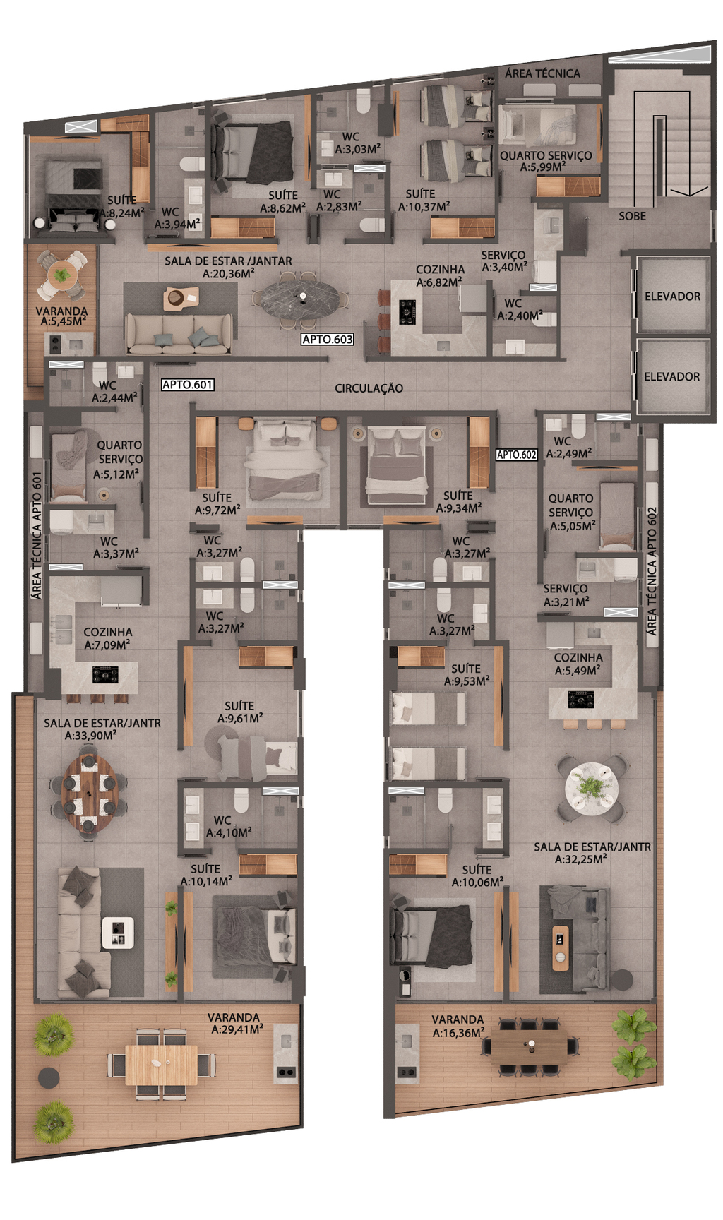 Apartamento à venda com 3 quartos, 96m² - Foto 17