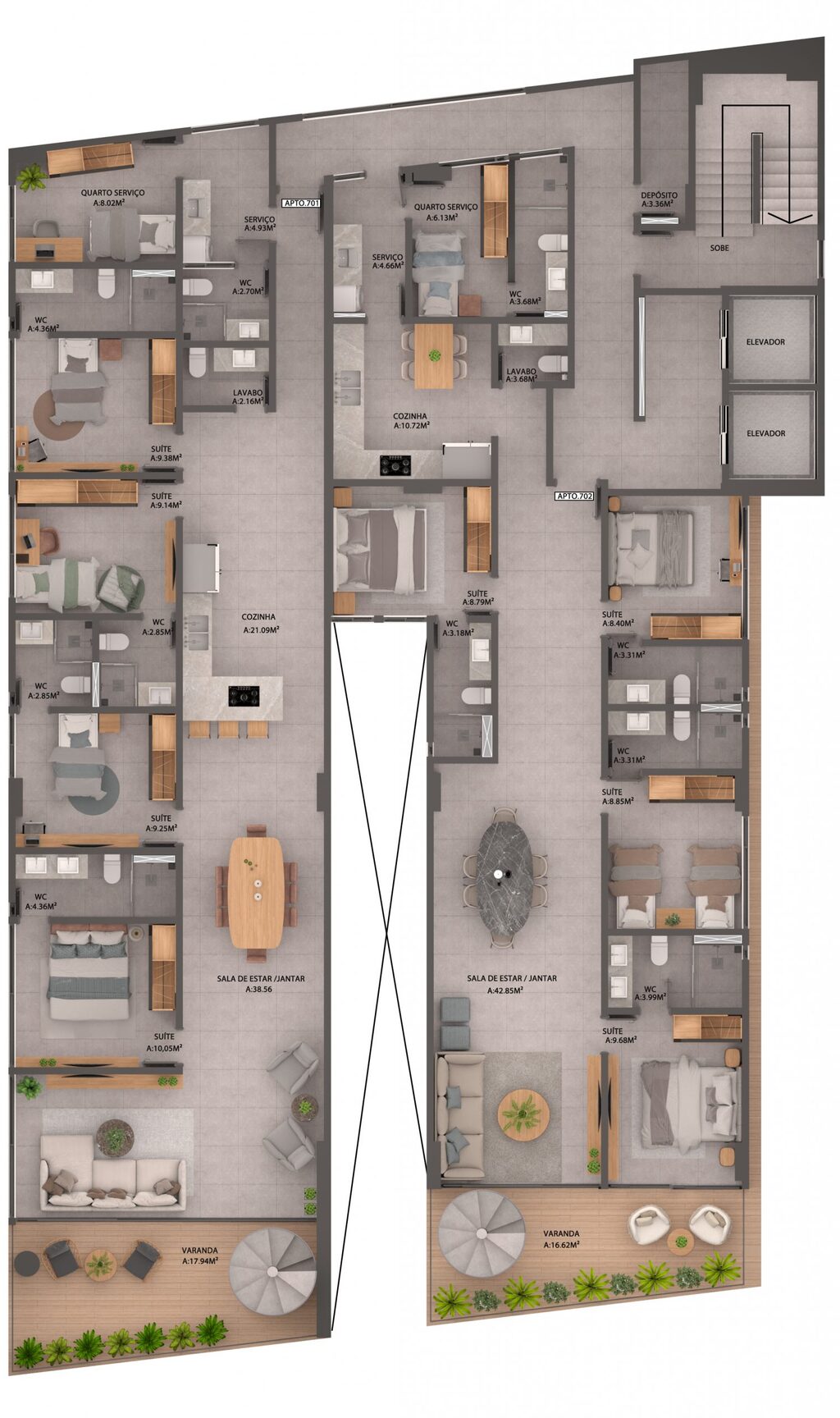Apartamento à venda com 3 quartos, 96m² - Foto 18