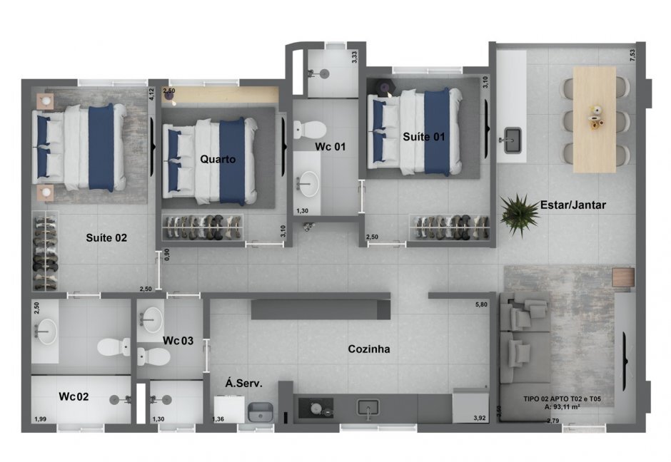 Apartamento à venda com 2 quartos, 58m² - Foto 18
