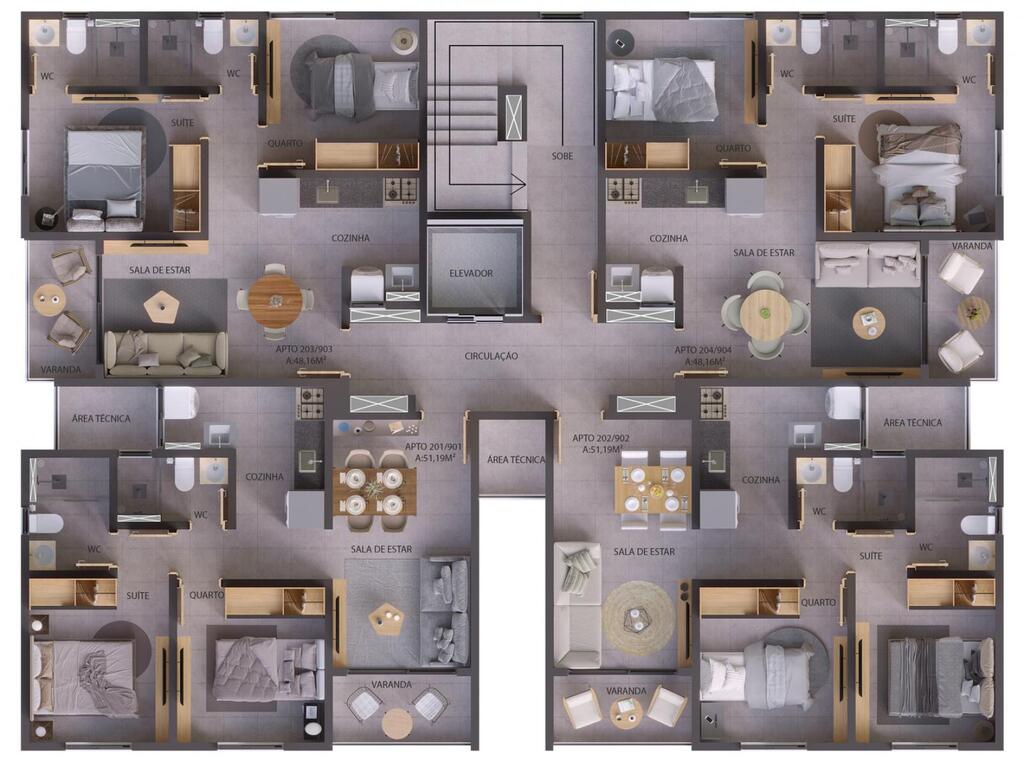 Apartamento à venda com 2 quartos, 52m² - Foto 11