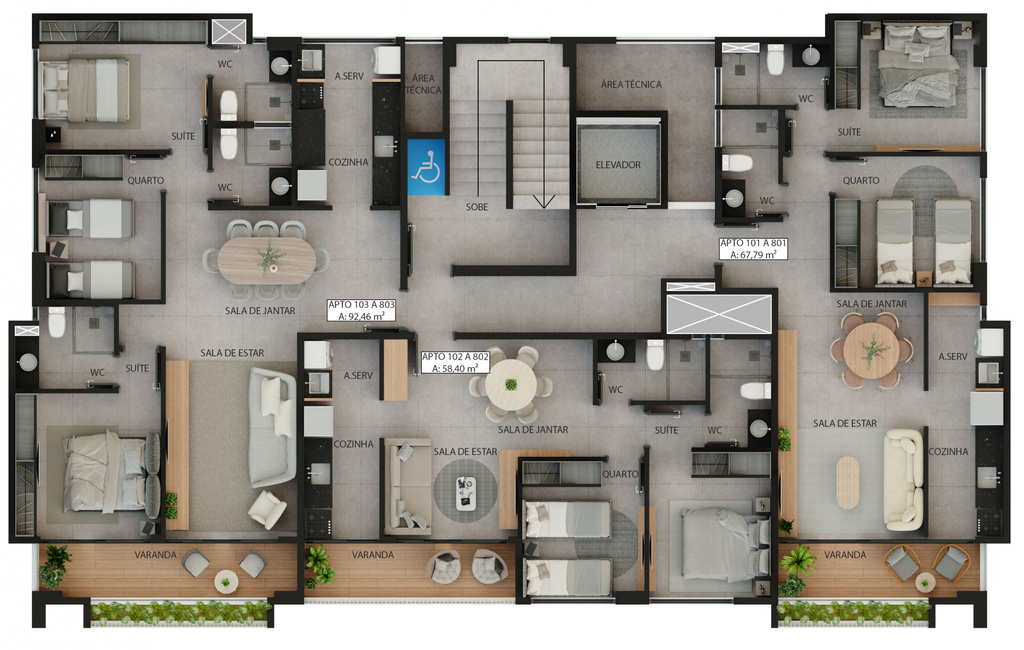 Apartamento à venda com 3 quartos, 92m² - Foto 16