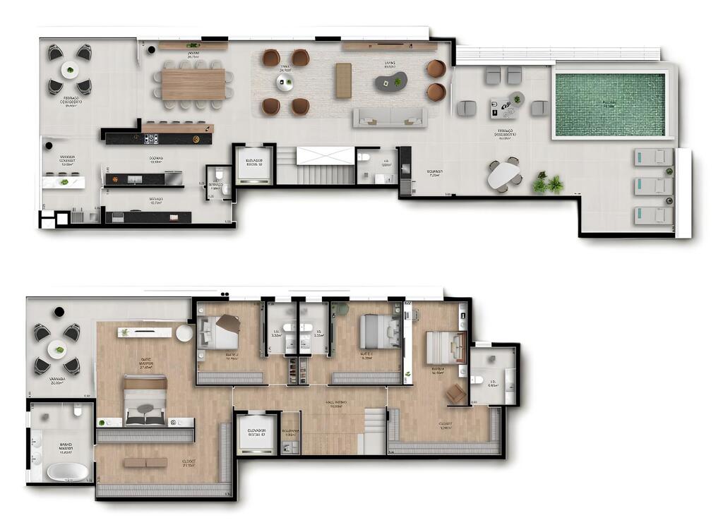 Planta - Planta 04 - 4 dorm 456m² - cobertura duplex