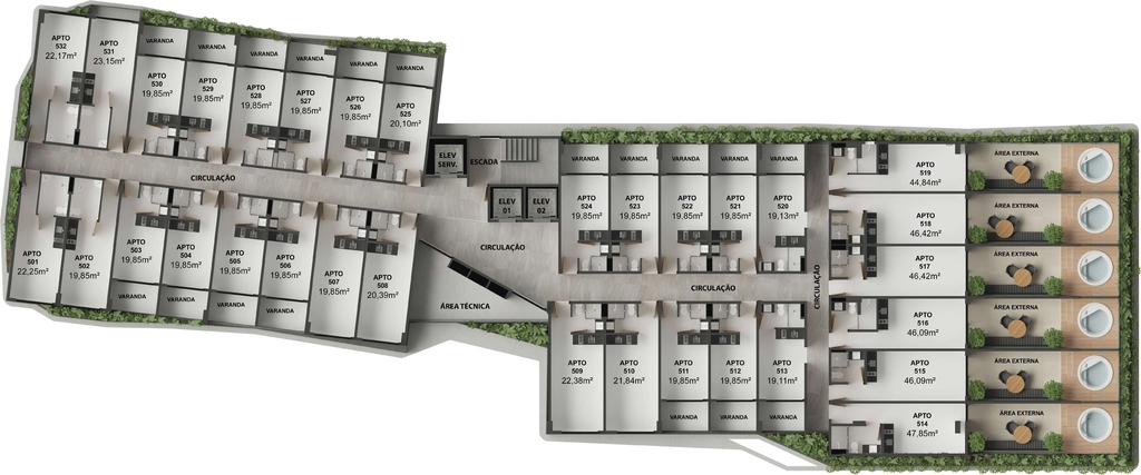 Apartamento à venda com 1 quarto, 19m² - Foto 26