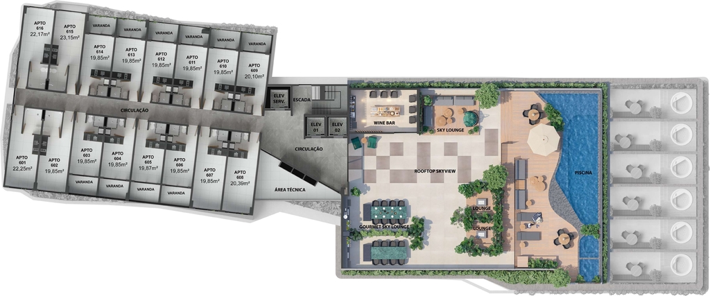 Apartamento à venda com 1 quarto, 19m² - Foto 27
