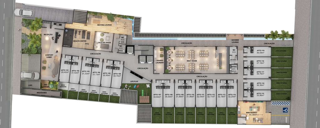 Apartamento à venda com 1 quarto, 19m² - Foto 28