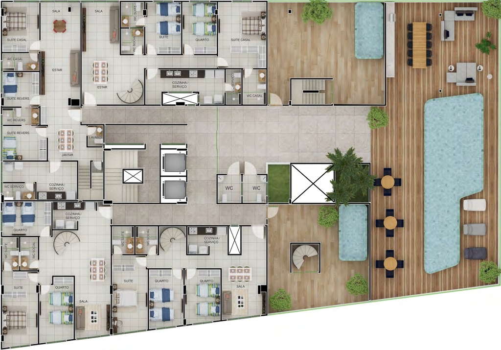 Apartamento à venda com 1 quarto, 96m² - Foto 15