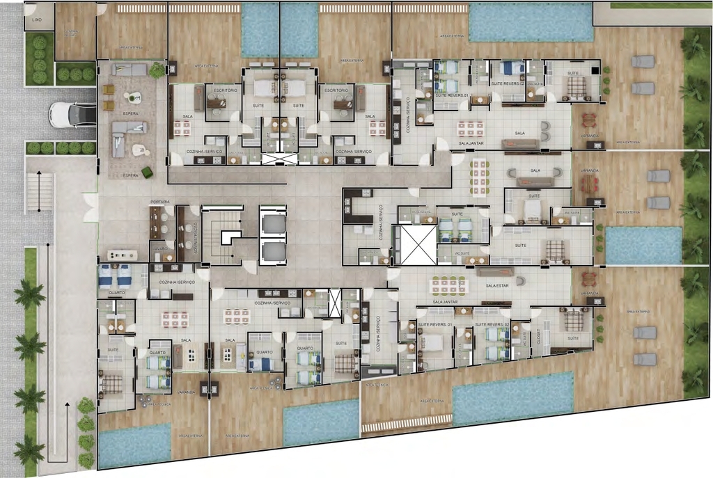 Apartamento à venda com 1 quarto, 96m² - Foto 16
