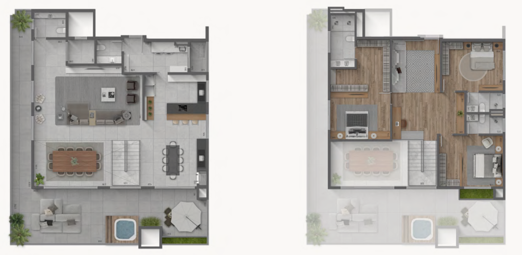 Planta - Planta 05 - 3 dorm 382m² - loft