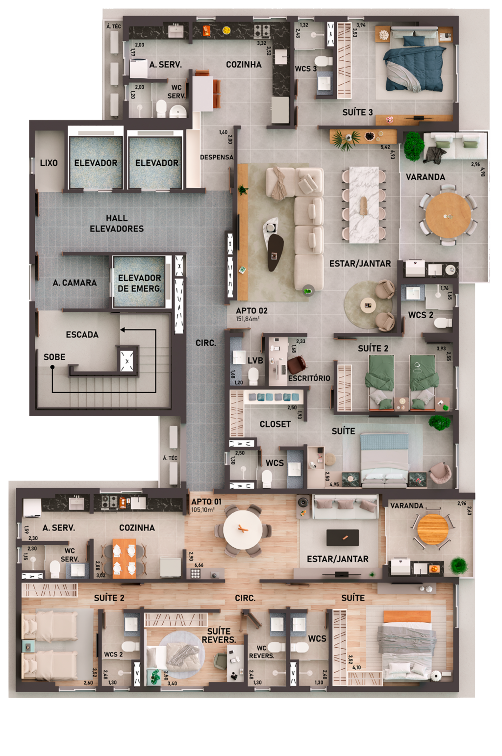 Apartamento à venda com 2 quartos, 68m² - Foto 27