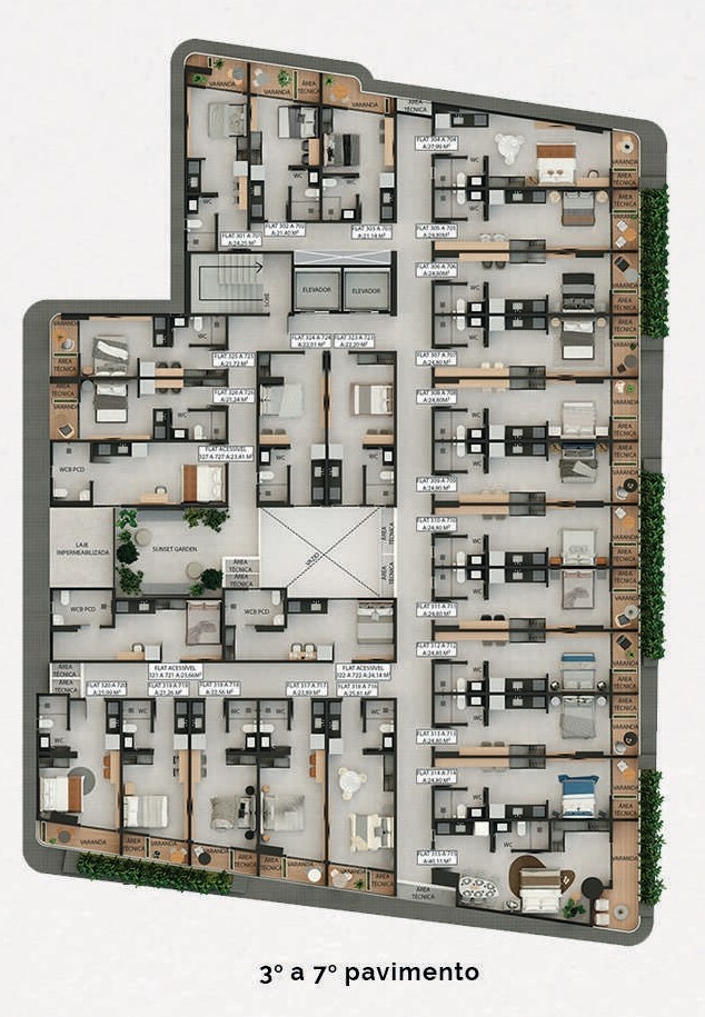 Apartamento à venda com 1 quarto, 22m² - Foto 21