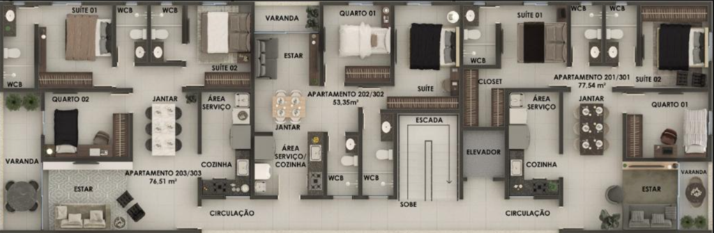 Cobertura à venda com 3 quartos, 107m² - Foto 6