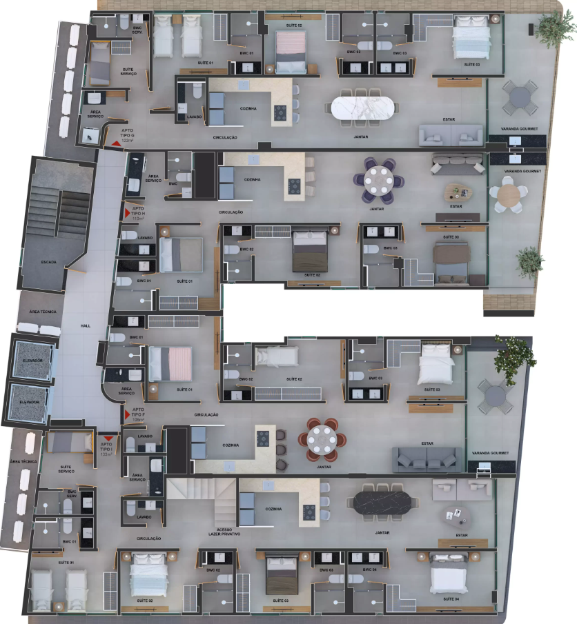 Apartamento, 4 quartos, 214 m² - Foto 39