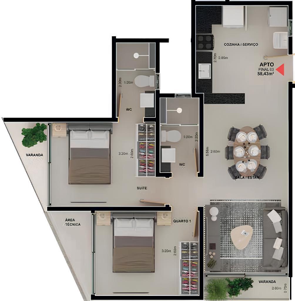 Cobertura à venda com 2 quartos, 56m² - Foto 20