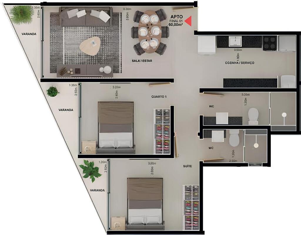 Cobertura à venda com 2 quartos, 56m² - Foto 21