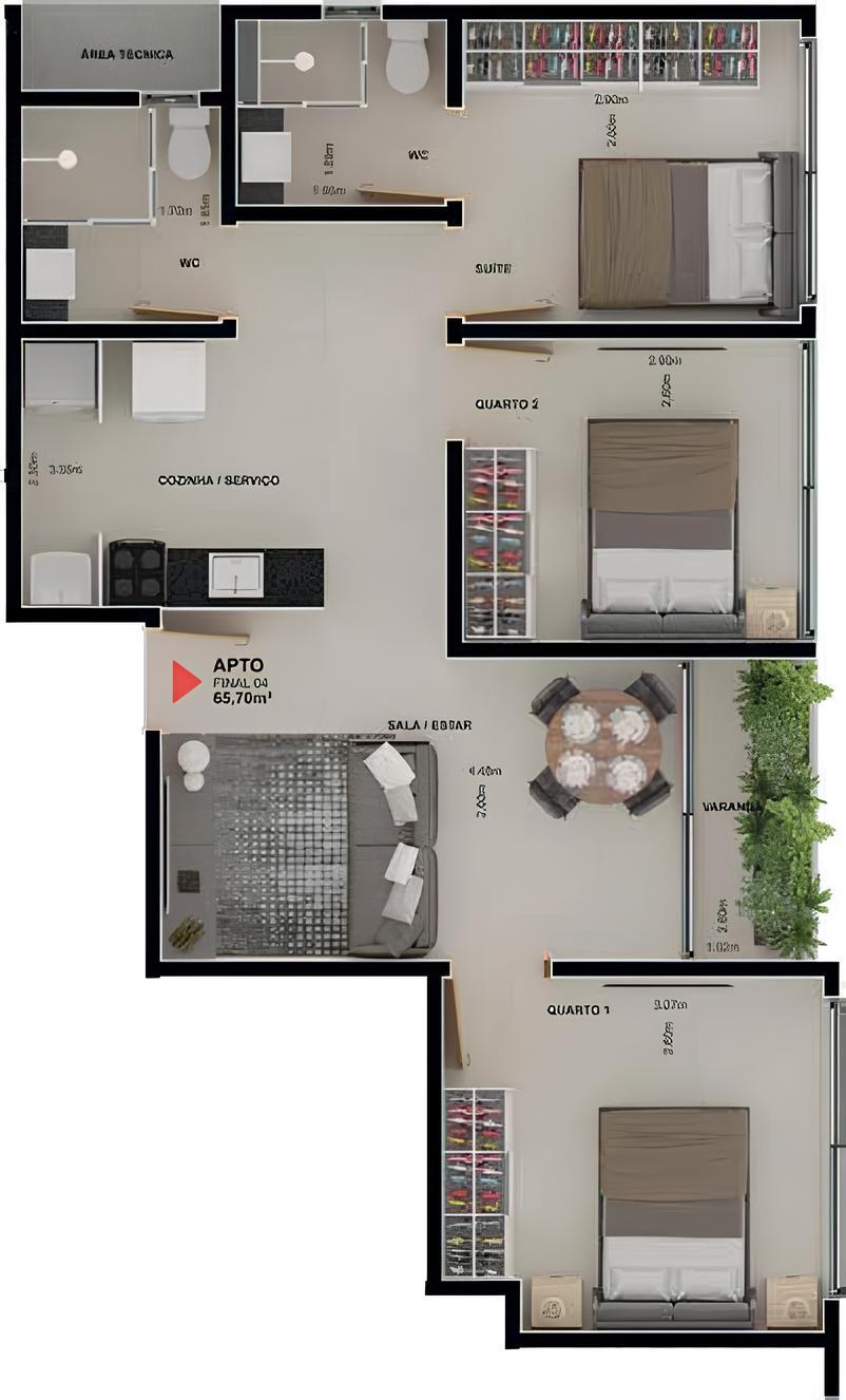 Cobertura à venda com 2 quartos, 56m² - Foto 22