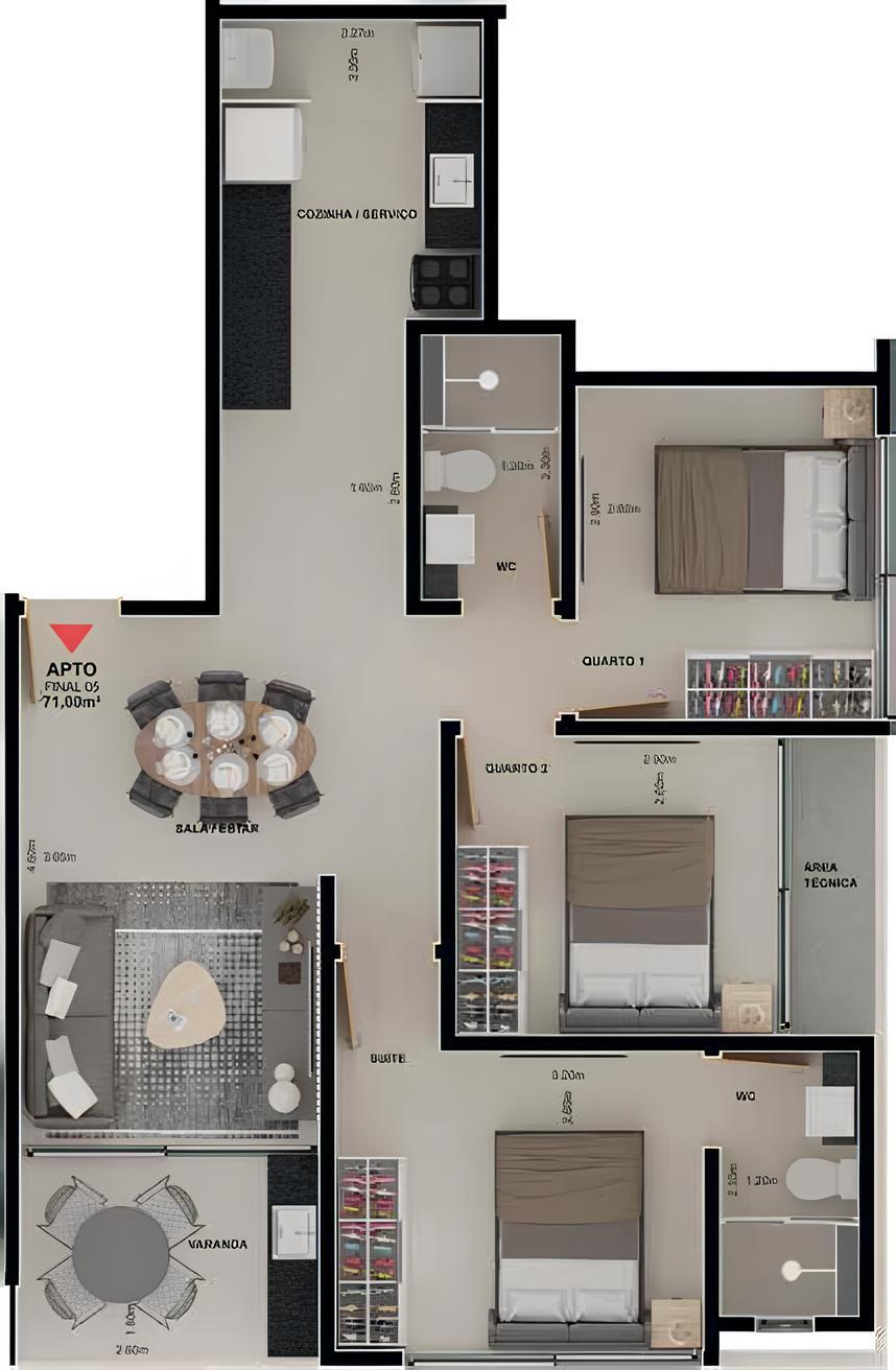 Cobertura à venda com 2 quartos, 56m² - Foto 24