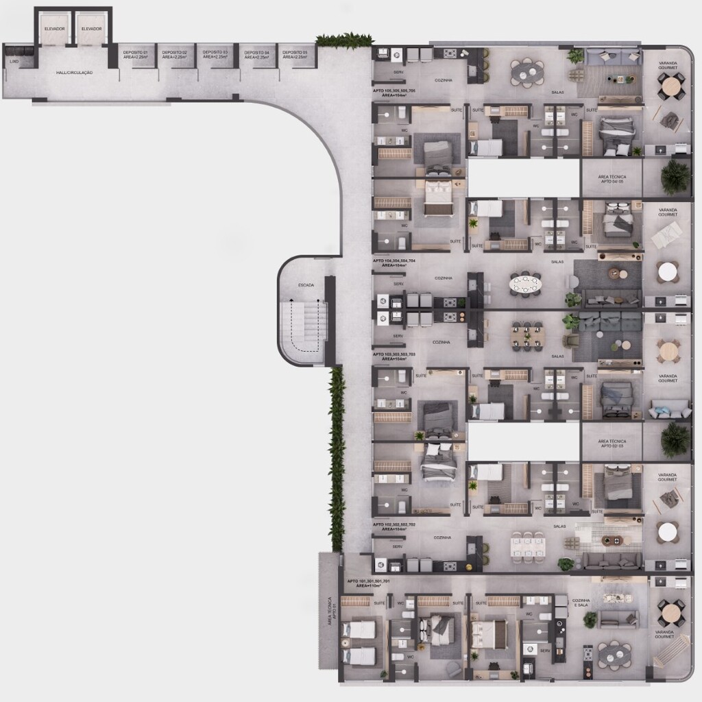 Apartamento, 3 quartos, 232 m² - Foto 35