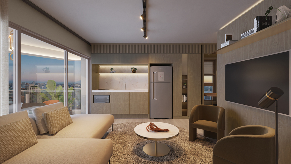 Studio à venda em São Paulo, Alto de Pinheiros, com 1 quarto, 53,98m² - Renaldo Moura