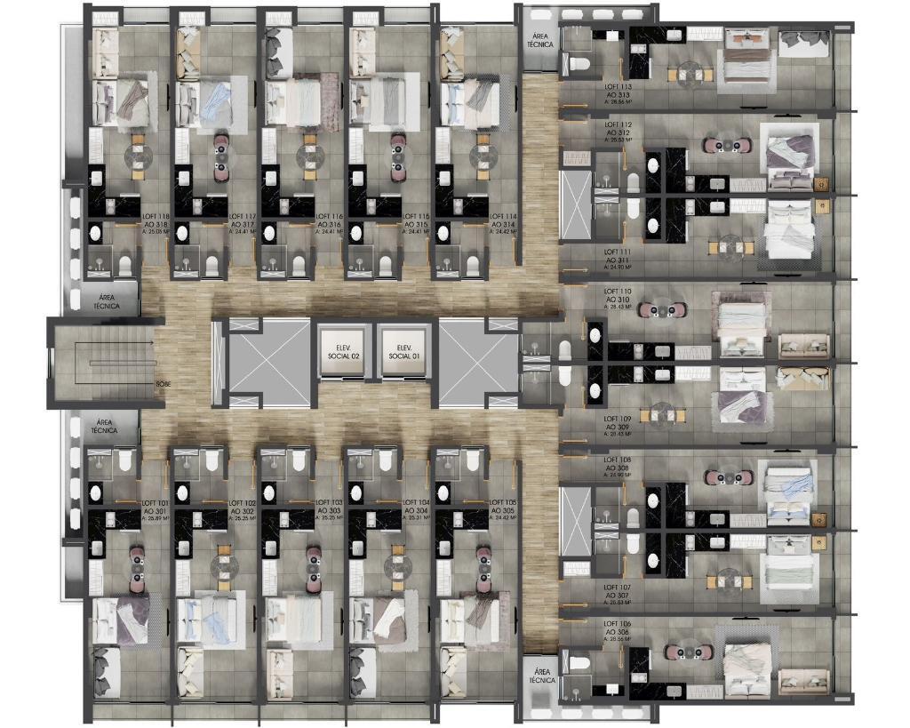 Apartamento à venda com 1 quarto, 41m² - Foto 17