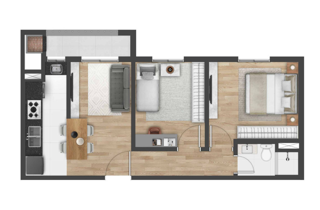 Apartamento, 2 quartos, 49 m² - Foto 17