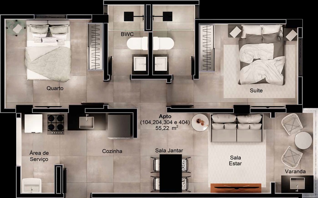 Apartamento à venda com 2 quartos, 54m² - Foto 15