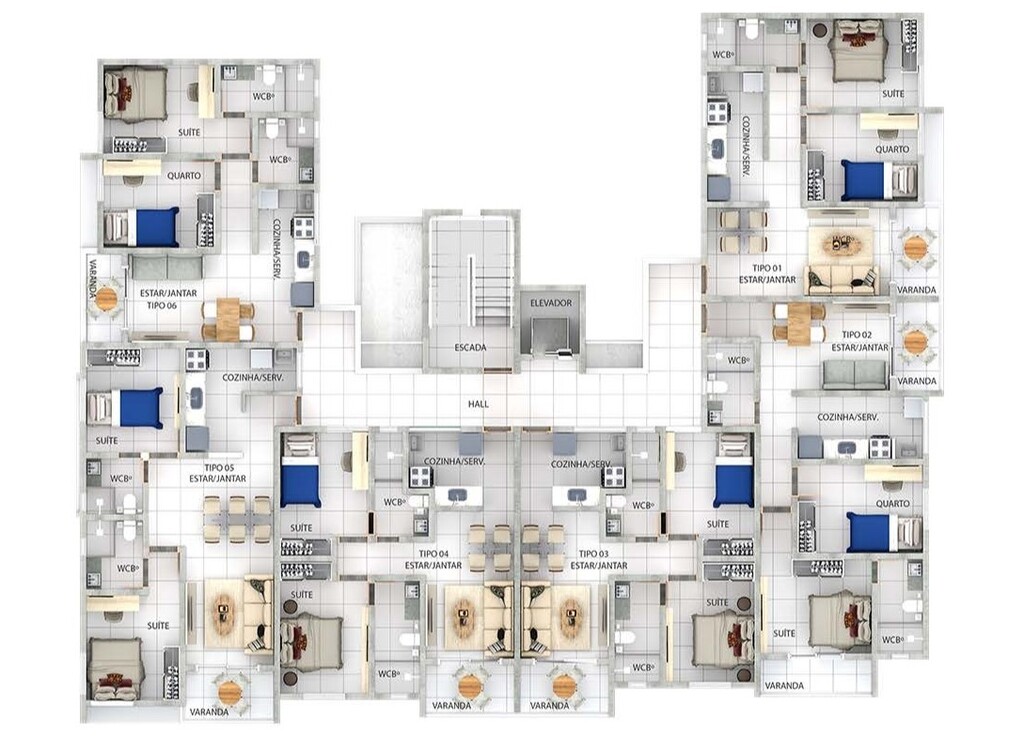 Apartamento à venda com 2 quartos, 61m² - Foto 11