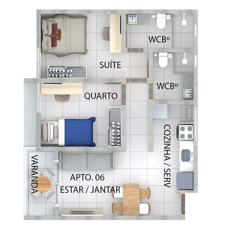 Apartamento à venda com 2 quartos, 61m² - Foto 13