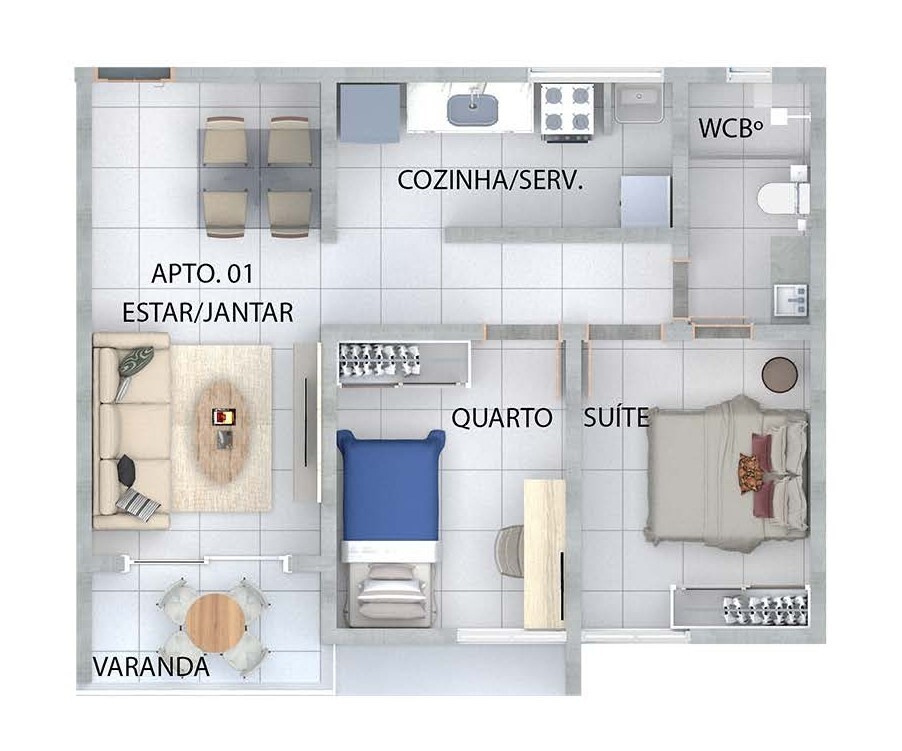 Apartamento à venda com 2 quartos, 61m² - Foto 14