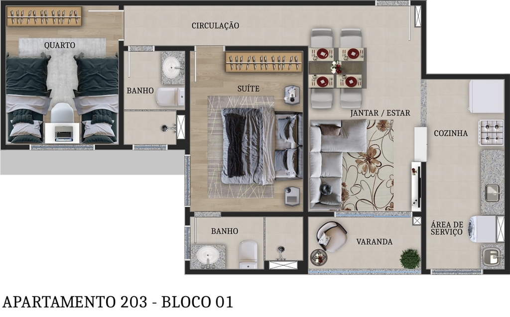 Apartamento, 1 quarto, 55 m² - Foto 18