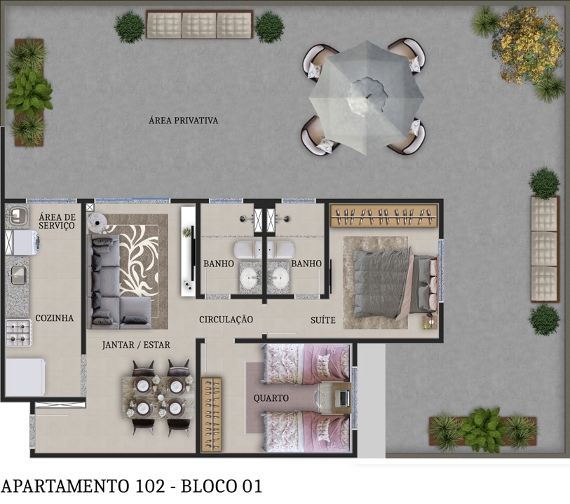 Apartamento, 1 quarto, 55 m² - Foto 19