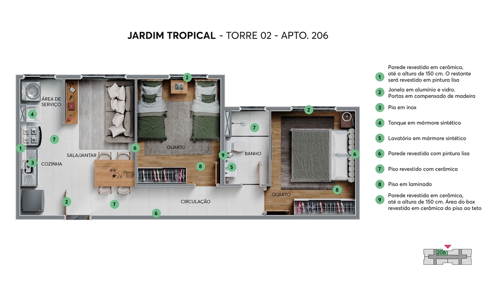 Apartamento à venda com 2 quartos, 84m² - Foto 12