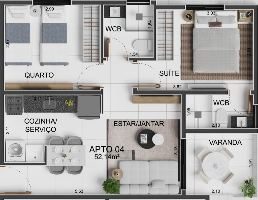 Apartamento à venda com 3 quartos, 68m² - Foto 15