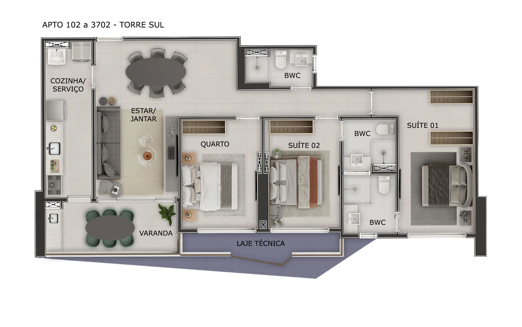 Apartamento à venda com 3 quartos, 96m² - Foto 28