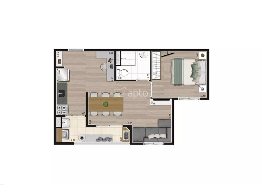 Apartamento, 2 quartos, 41 m² - Foto 14