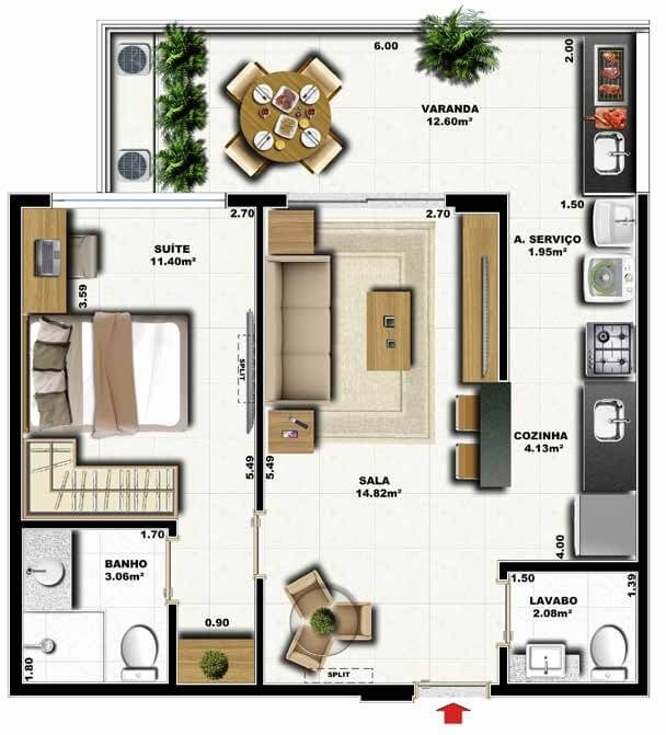 Cobertura, 3 quartos, 161 m² - Foto 7