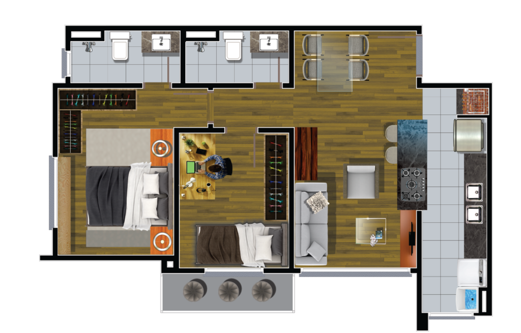 Apartamento, 2 quartos, 57 m² - Foto 14