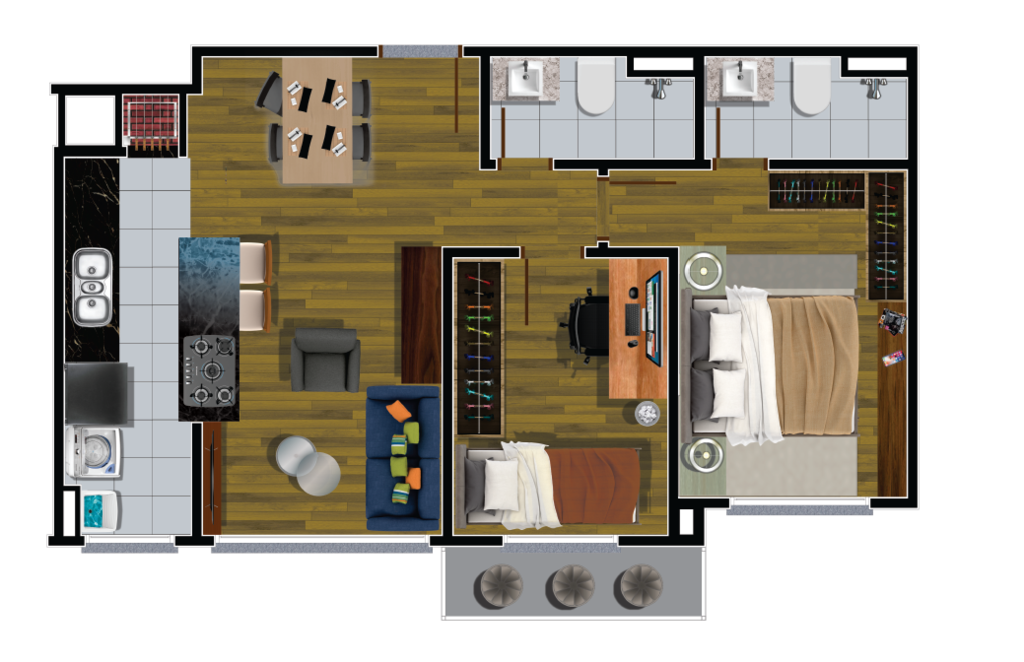 Apartamento, 2 quartos, 57 m² - Foto 15