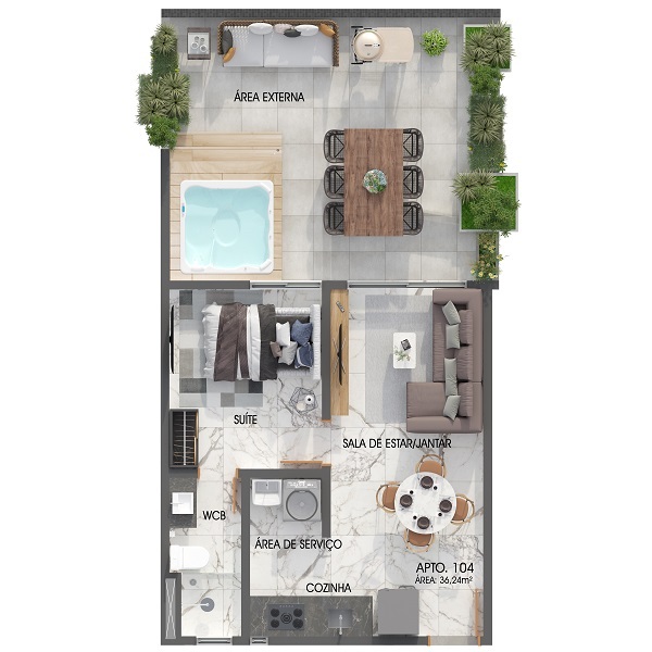 Apartamento à venda com 2 quartos, 159m² - Foto 22